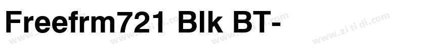 Freefrm721 Blk BT字体转换